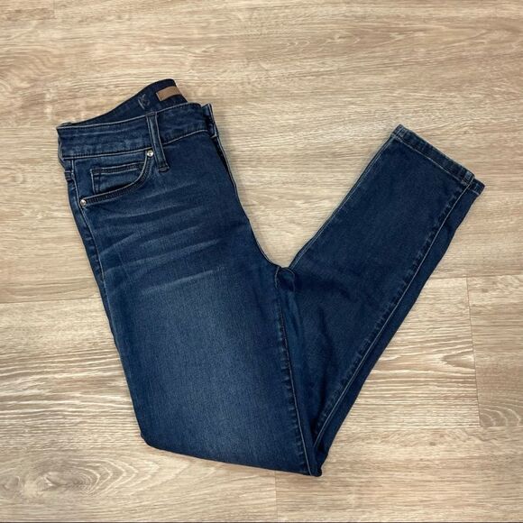 Joe's Skinny Dark Blue Ankle Raw Hem Jeans sz 27 - Picture 7 of 8